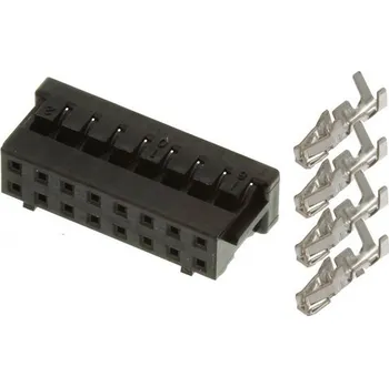 Síťový konektor MEAN WELL MEANWELL - DF11-16DS-2C-SET, PCB plug for MeanWell PSU LAD-360XU series DF11-16DS-2C-SET
