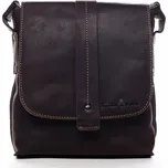 Greenwood Pánská kožená taška přes rameno Lex tm. hnědá