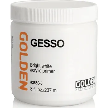Speciální výtvarná barva Golden Gesso, akrylový šeps - jasně bílý, 237 ml