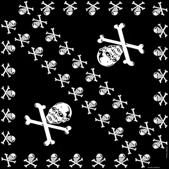 Nákrčník Bikers Mode BM Šátek bavlna lebka 80x80cm