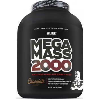 Protein Weider Mega Mass 2000, 2700 g Příchuť: Vanilla