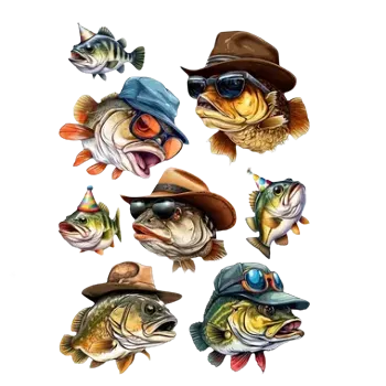 samolepka Samolepky - bláznivé ryby - arch B