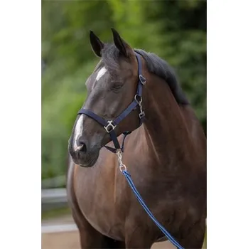 Vybavení pro koně Nylonová ohlávka Covalliero Hippo, tmavě modrá - 1 - pony