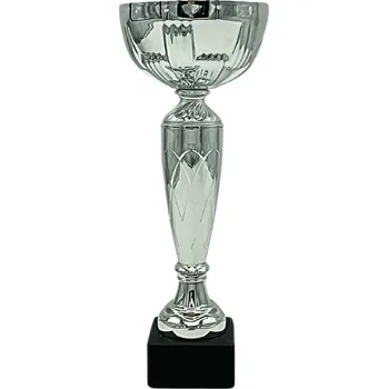 Sportovní pohár Ekonom NJE0545B Výška poháru: 23,5 cm, Průměr kalichu: 9 cm, Barva: Stříbrná