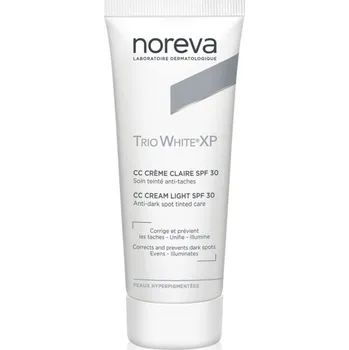 Přípravek na tvář NOREVA TRIO WHITE XP CC krém Light SPF 30 40ml