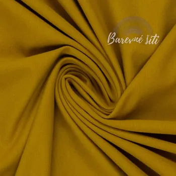 Bavlněný úplet Zlatožlutá 313 *NEW* (E) (Kvalitní úplet z Německa)