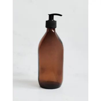 Dávkovač mýdla MONA 500 ml s černým vroubkovaným dávkovačem