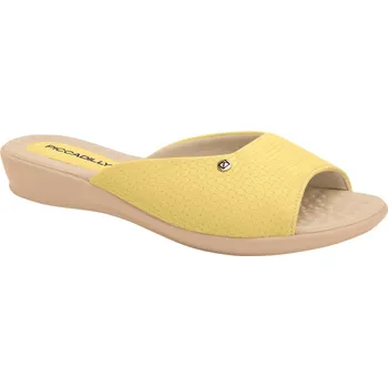 Dámské pantofle Nadměrné dámské pantofle žluté Piccadilly Camila 500352-032 na hallux - 43