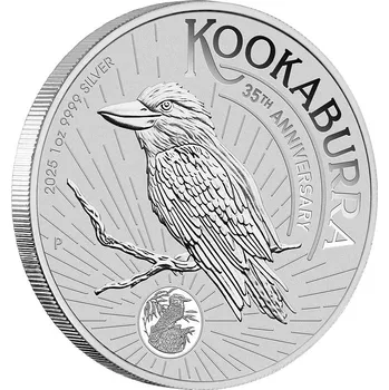 Perth Mint Australian Kookaburra stříbrná mince 1oz 2025