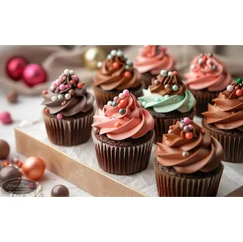 Čokoláda FunCakes Cukrové zdobení čokoládové perly - Candy Choco Pearls Large Bordeaux - 70 g