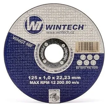 Řezný kotouč Řezný kotouč WT WINTECH® Extra 125x1,0x22,2 na kov / balení 1 ks