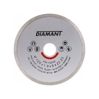 Brusný kotouč Diam.kotouč DIAMANT 125x22.2x2mm plný / balení 1 ks
