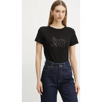 Pánské tričko Bavlněné tričko Armani Exchange černá barva, XW000109 AF10359 XW000109.AF10359 99X, vel. XS