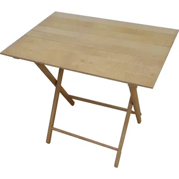 Skládací stolek Compactor Fiesta,světlý buk, 60 x 80 x 73 cm