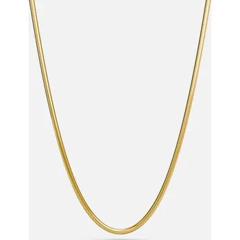 Náhrdelník ROUND SNAKE CHOKER, pozlacení 18k zlatem - 38+5 cm