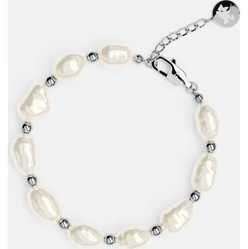 Náramek NÁRAMEK PANAMA PEARLS, stříbrná - 17+2 cm
