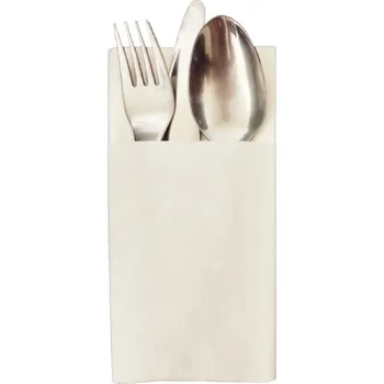 Organizace kuchyně Papírové ubrousky 39 x 39 cm, 2vrstvé bílé, skládání kapsa / 250 ks