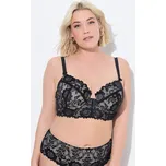 Ulla Popken, Plus size TRUYOU podprsenka s kosticemi, přední a zadní zapínání, košíčky B-E pro plnoštíhlé nadměrná velikost, 837941100-1103, černý, 100E, Nadměrné velikosti, Plus size oblečení, Oblečení pro boubelky, Oblečení pro baculky, Oblečení pro pln