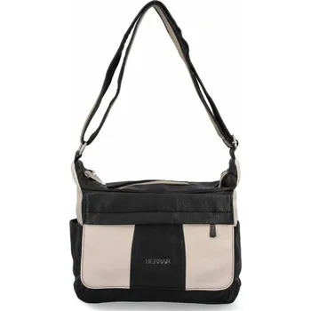 Kabelka DĂĄmskĂĄ kabelka listonoĹĄka Hernan ÄernĂĄ 0677-1