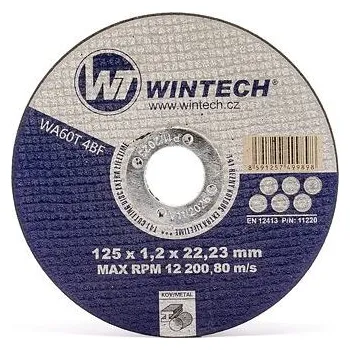 Řezný kotouč Řezný kotouč WT WINTECH® Extra 125x1,2x22,2 na kov / balení 1 ks