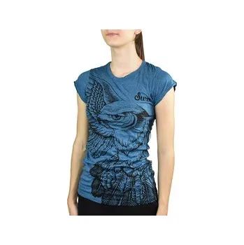 Pánské tričko Tričko krátký rukáv SURE, Orlí vzlet, petrolejová S