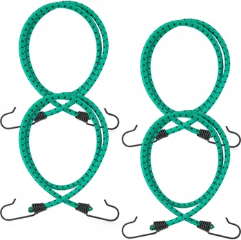 autokoberec Sada 4 kusů expandérů elastického lana s háčky pro upevnění 80 cm