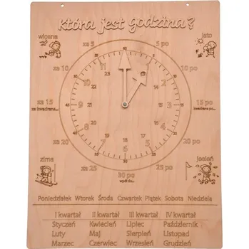 Hodiny VELKÉ HODINY PRO VÝUKU ČASU, EDUKAČNÍ HODINY PRO DĚTI