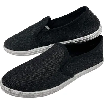 Dámské tenisky Wabaki Dámské černé slip on tenisky 03 Barva: Černá, Velikost: 39