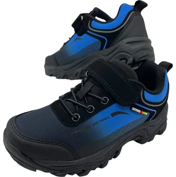 Chlapecké tenisky Superun Chlapecké modré softshellové tenisky na suchý zip 01 Barva: Modrá, Velikost: 33