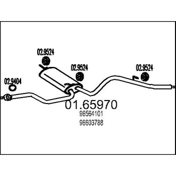 Auto-moto Zadní tlumič výfuku MTS 01.65970