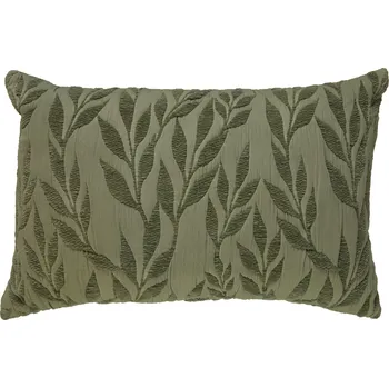 Polštář Atmosphera Dekorační polštář LETHO, zelené lístky, 38 x 58 cm