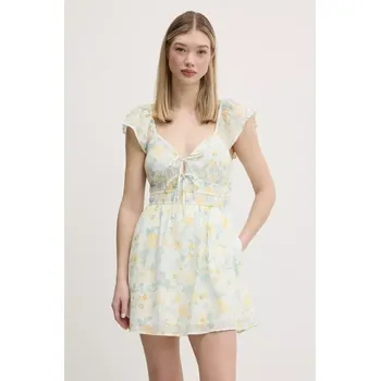 Dámské šaty Bavlněné šaty Hollister Co. KI359.5018.808 bílá 00X, vel. XS