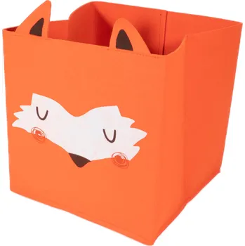 Úložný box Home Styling Collection Úložný box na hračky FOREST FRIENDS, s ušima, plstěný, liška