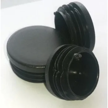 Plotový sloupek Zátka do trubky kruhová 15mm, černá / balení 1 ks