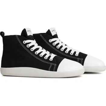 Dámské tenisky Ahinsa shoes Dámské barefoot tenisky Street Ankle konopné černé 40