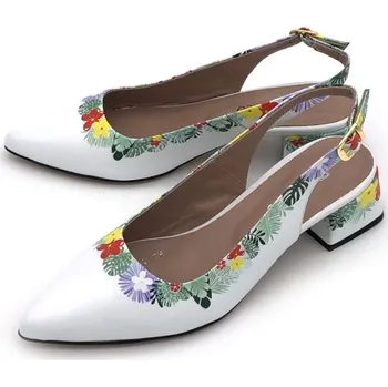 Dámské lodičky Dámské kožené lodičky G621-1144 Iberius bílá Barva: Bílá, Velikost: 40