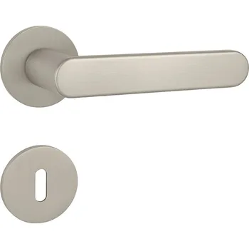 Dveřní kování TI - ROUND - R 3957 5S rozety BB, klika/klika NP - Nikl perla (142)