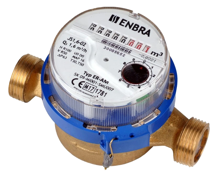 ENBRA BYTOVÝ VODOMĚR NA STUDENOU VODU 3/4" ER-AM Q3=4 (ENBRA 55VDS34ER)