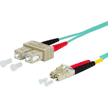 Síťový kabel METZ CONNECT Optický patchkabel LC-SC 50/125 (multi mode), duplex, OM3, LSOH, 3m (151J1EOJO30E) - 21.06.1321