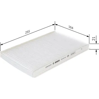 Ventilátor topení a klimatizace Filtr, vzduch v interiéru BOSCH 1 987 432 183