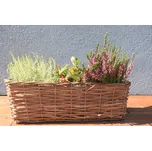 Vingo Proutěný truhlík hranatý Rozměry (cm): 40x18, v. 13