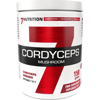 Fitness strava 7NUTRITION Cordyceps Mushroom 150 g, extrakt z houby Housenice čínské Varianta: 150 g