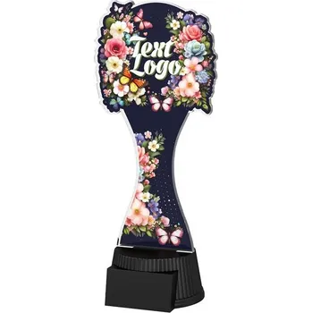 Akrylátová trofej ACUTCM135 | Květinová edice
