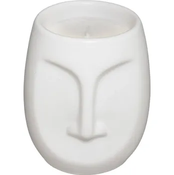 Svíčka Atmosphera Dekorativní vonná svíčka MAYA FACE, 80 g, bílá