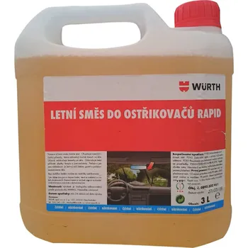 Směs do ostřikovače WÜRTH-Letní směs Rapid do ostřikovačů 3 litry