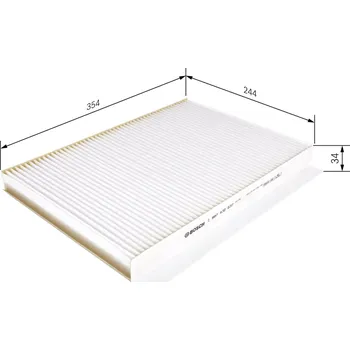 Klimatizace automobilu Filtr, vzduch v interiéru BOSCH 1 987 432 037