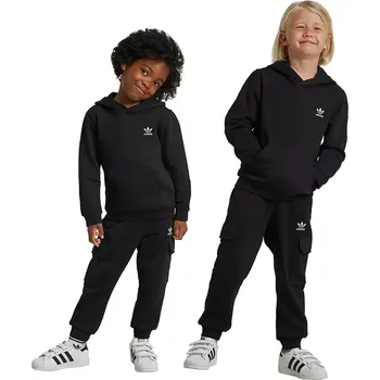 Dětská tepláková souprava adidas Originals HOODIE FZ CARGO IW1019 černá 99X, vel. 116