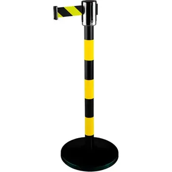 Plotový sloupek HAPPY END Zahrazovací sloupek 2,7 m, žlutá / černá, BASIC - CV 723.56