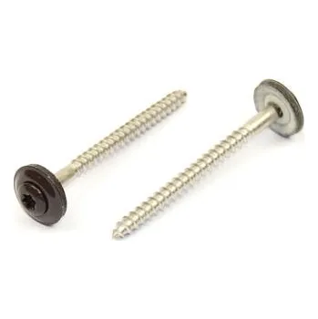 Spojovací materiál Klemp.šroub + EPDM, RAL 8019 4,5 x 45 A2 / balení 200 ks