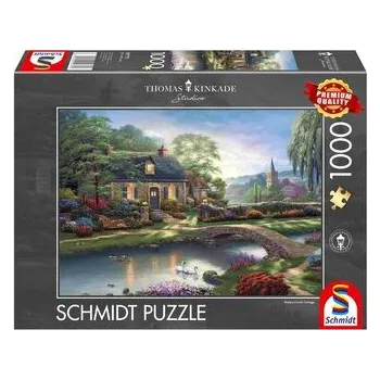 Hračka Puzzle PQ 1000 Thomas Kinkade Domek nad strumy G3